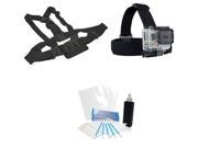 Professional Chest Harness + Head Strap Mount Kit for GoPro HD Hero Cameras