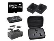 Travelers 32GB Package with Batteries + Charger Combo for GoPro HD Hero 3 Silver