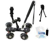 Professional Camcorder DSLR Video Stabilizer Roller Dolly for Sony HXRNX5U NEX-VG30H NEX-EA50UH PMW-100