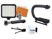 Video Camera Camcorder LED Light Grip Kit for Canon XF205 XF200 XF100 XF105 XF300 XF305