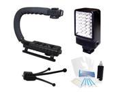 Camcorder LED Video Light Grip Handle for Sony HDR-CX240 Canon VIXIA HF G20 G10 M52 M50 M500