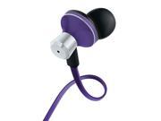 GOgroove AudiOHM DX Noise Isolating In Ear Earbuds Earphones Purple with Anti Tangle Cord and Interchangeable Ear Gels for Phones Tablets mp3 Players Lapto