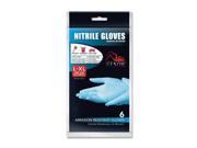 Disposable Gloves Nitrile Latex free L XL 6 PK Blue