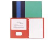 2 Pocket Folders w Fasteners 1 2 Cap Letter 25BX Assorted