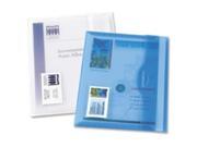 Avery Consumer Products AVE72279 Translucent Document Wallets- Matte Finish- Light Blue