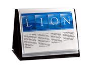 Lion Office Products LIO39008 Flip N Tell Horizontal Easel 11in.x8 .50in. Black