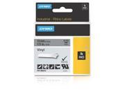 DYMO 1805413 Black on Gray Color Coded Label 0.50 Width x 18.04 ft Length Vinyl Thermal Transfer Gray