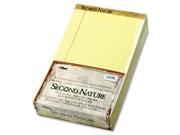 Second Nature Recycled Pads 8 1 2 x 14 Canary 50 Sheets Dozen