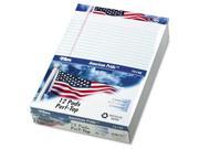American Pride Writing Pad Legal Wide 8 1 2 x 11 3 4 White 50 Sheets Dozen