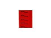 C Line Products Inc. CLI32554 Report Covers w Binding Bars Red Vinyl