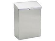 Wall Mount Sanitary Napkin Receptacle 8 x 4 x 11 Stainless Steel