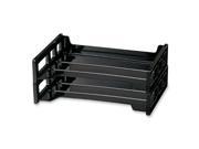 OIC 21022 Side Load Desk Tray 2.8 Height x 13.2 Width x 9 Depth Black Plastic 2 Pack
