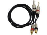 Pyle Professional Dual RCA to Dual 1 4 Inch Cable PPRC J05