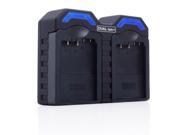 ReVIVE Series AC/DC Dual Camera Battery Charger w/ Interchangeable Charging Plates for Canon LP-E5, LPE5 - Works for Canon Rebel Xsi, XS, 450D, 500D, 1000D, Reb