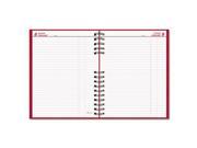 Rediform CoilPRO Daily Planner Ruled 1 Page Day 7 7 8 x 10 Red