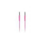 iEssentials 3.3ft Flat Colored 3.5mm Aux Cable Pink