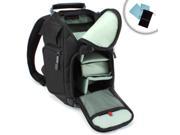 CustomPAK Compact Professional Digital SLR Camera Backpack with Adjustable Dividers for Fujifilm X-Pro1 , Sony SLT A37 , Pentax K-5 II & Much More - Includes Ac