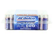 AC Delco AA Alkaline Batteries in Recloseable Pack 100 Pack AC060