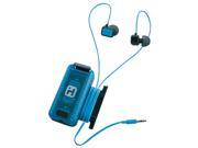 iHome iB12 Earphone Stereo Black Blue Mini phone Wired Earbud Over the ear Binaural In ear
