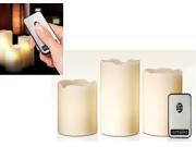 NORTHPOINT GM8236 3 Piece LED Flicker Candle Set