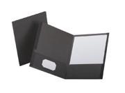 Linen Finish Twin Pocket Folders Letter Gray 25 Box