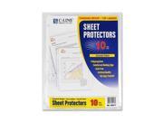 C Line Products Inc. Sheet Protectors Poly Top Loading 8 1 2x11 10 PK CL