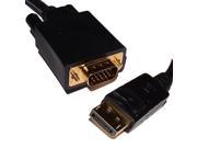 4XEM 6Ft DisplayPort To VGA M M Adapter Cable