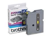 Brother P Touch TX Tape Cartridge for PT 8000 PT PC PT 30 35 1 2w Black on Yellow