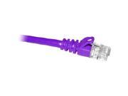 ClearLinks 03FT Cat. 5E 350HMZ Purple Molded Snagless Patch Cable