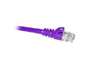 ClearLinks 10FT Cat. 5E 350HMZ Purple Molded Snagless Patch Cable