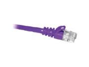 ClearLinks 14FT Cat. 5E 350HMZ Purple Molded Snagless Patch Cable