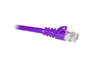 ClearLinks 25FT Cat. 5E 350HMZ Purple Molded Snagless Patch Cable