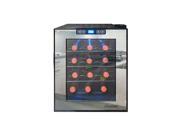 Vinotemp VT 12TSBM 12 Bottle Mirrored Thermoelectric Wine Cooler