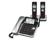 AT T CL84202 DECT 6.0 Digital Expandable 3 Handset Corded Cordless Phone Combo