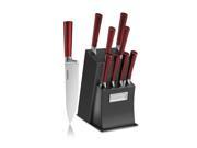 Cuisinart C77RB 11P 11 Piece Classic Cutlery Set with Block Red