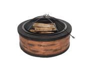 Snow Joe - SJFP35-RW-STN - 35 Cast Stone Fire Pit