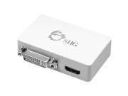 SIIG USB 3.0 to HDMI DVI Dual Display Adapter 1 x HDMI 1 x Total Number of DVI 1 x DVI I PC Mac 2 x Monitors Supported