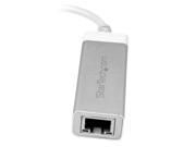 StarTech.com USB 3.0 to Gigabit Network Adapter Silver Sleek Aluminum Design Ideal for MacBook Chromebook or Tablet