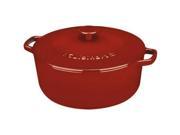 Cuisinart CI670 30CR Chef s Classic Enameled Cast Iron 7 Quart Round Covered Casserole Cardinal Red