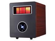 World Marketing CDE4800 Electric Heater With Advanced PTC Ceramic Heating Process Wood Grain Cabinet
