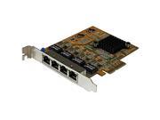 STARTECH ST1000SPEX43 4 Port PCIe Gigabit Network Adapter Card