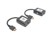 Tripp Lite HDMI over Cat5 Cat6 Active Extender Kit Transmitter Receiver 1080p @ 60 Hz USB Powered Up to 125 ft. B126 1A1 U
