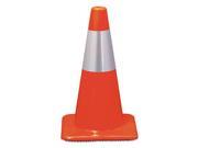 3M Commercial Tape Div 90128R Orange Reflective Traffic Safety Cone 11 x 11 x 18 in.