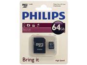 UPC 889446000085 product image for Philips Fm64ma45b/27 64gb Microsdxc W Adapt | upcitemdb.com