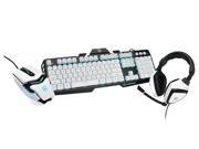 IOGEAR GKMHKIT1E Kaliber Gaming Imperial White Edition Gamer Pack