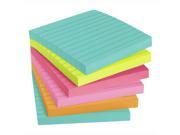 Post it Miami Coll 4x4 Super Sticky Ruled Notes