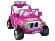 Power Wheels Barbie Deluxe Jeep Wrangler Barbie Pink