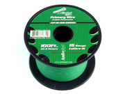 Audiopipe 100 Feet 16 GA Gauge AWG Green Primary Remote Wire Car Power Cable