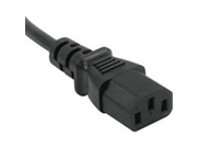 C2G Cables To Go 03130 18 AWG Universal Power Cord for NEMA 5 15P to IEC320C13 Black 6 Feet 1.82 Meters