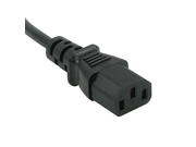 C2G Cables To Go 03134 18 AWG Universal Power Cord for NEMA 5 15P to IEC320C13 Black 10 Feet 3.04 Meters